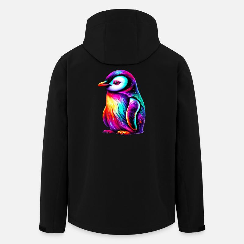 Pinguin - Recycelte Männer Softshell-Jacke von Stanley/Stella - Schwarz