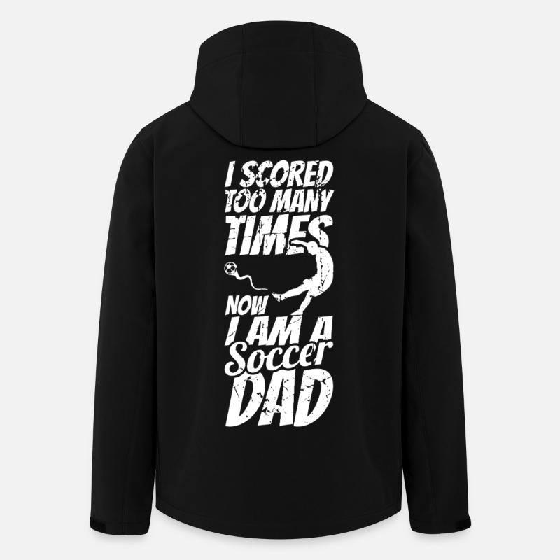 Fußball Vater - Recycelte Männer Softshell-Jacke von Stanley/Stella - Schwarz