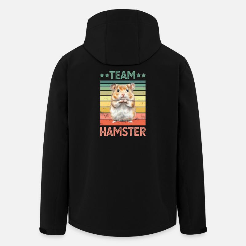Hamster - Recycelte Männer Softshell-Jacke von Stanley/Stella - Schwarz