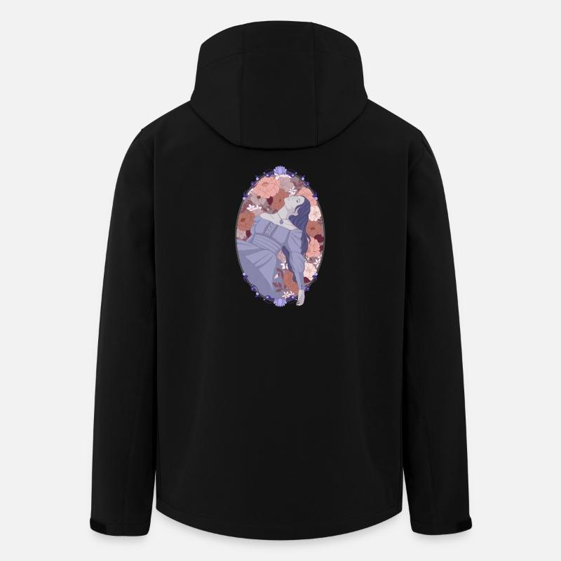 Melancholy in flowers - Recycelte Männer Softshell-Jacke von Stanley/Stella - Schwarz