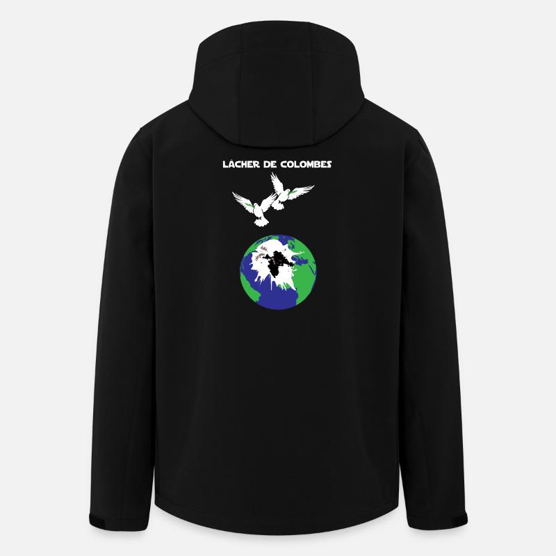 Lâcher de colombes - Veste softshell homme en polyester recyclé Stanley/Stella - noir