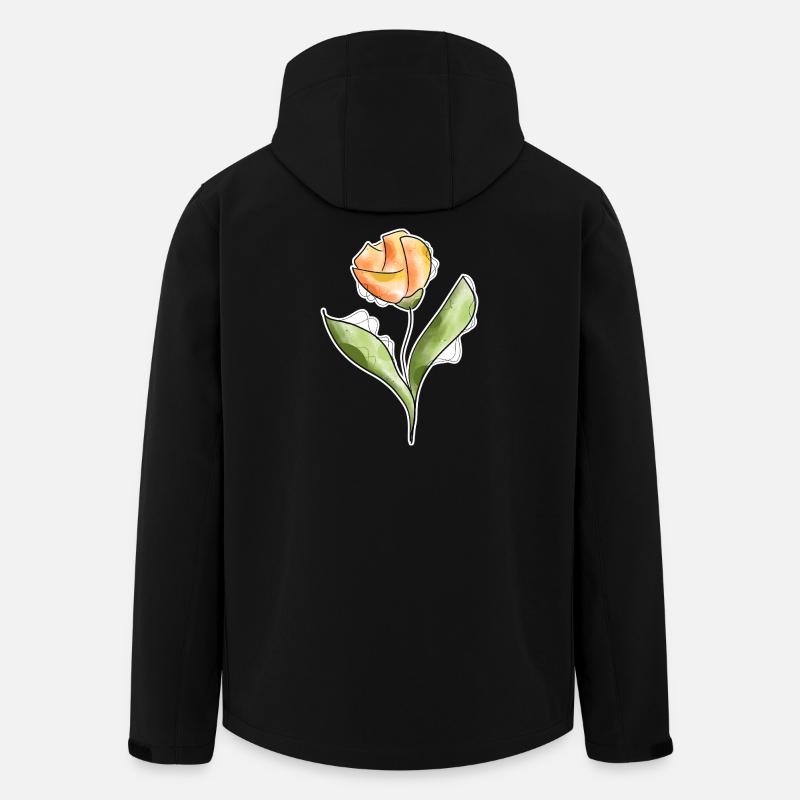 Tulpe - Recycelte Männer Softshell-Jacke von Stanley/Stella - Schwarz