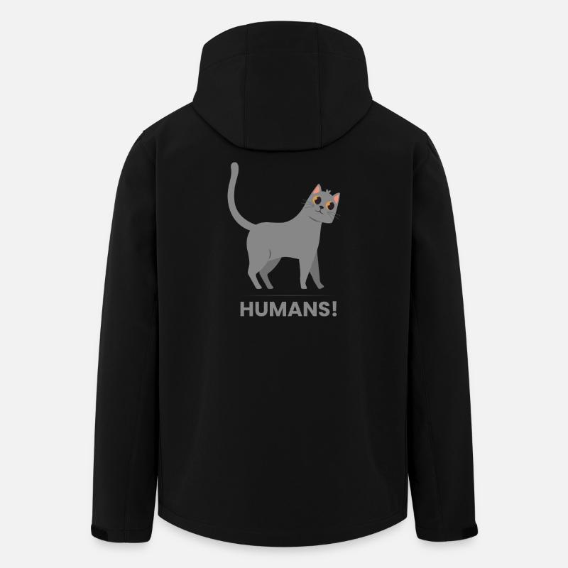 Oh meine Katze - Recycelte Männer Softshell-Jacke von Stanley/Stella - Schwarz