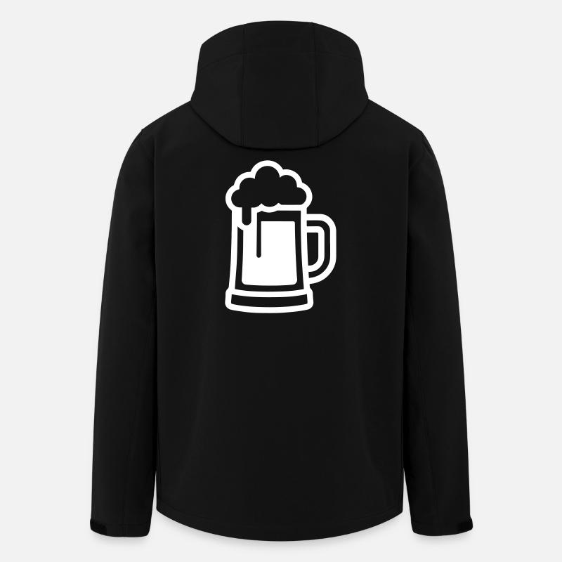 Beer Glass Symbol Beer - Men’s Recycled Softshell Jacket by Stanley/Stella - black
