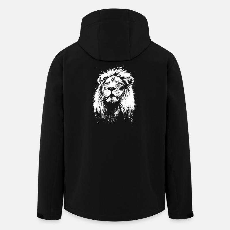 lion face lion head - Men’s Recycled Softshell Jacket by Stanley/Stella - black