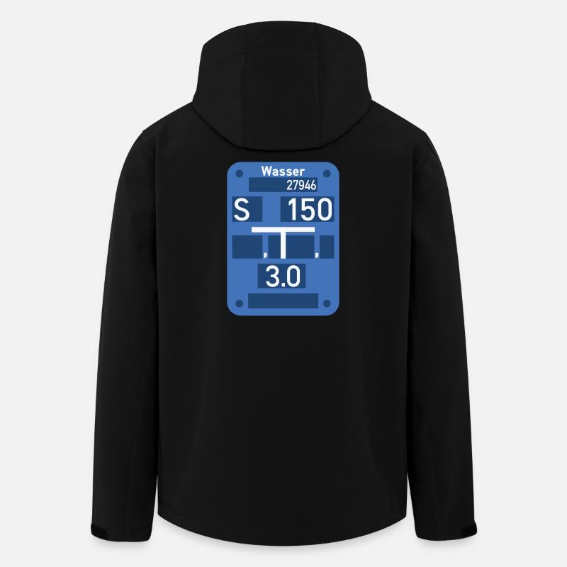 Wasser Schild - Recycelte Männer Softshell-Jacke von Stanley/Stella - Schwarz