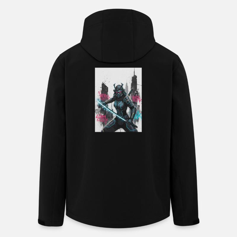 Cyber Samurai Neon Blade - Veste softshell homme en polyester recyclé Stanley/Stella - noir
