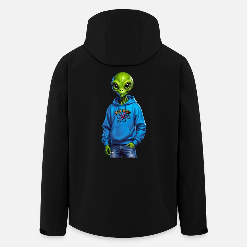 Außerirdischer - Recycelte Männer Softshell-Jacke von Stanley/Stella - Schwarz