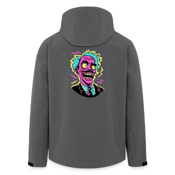 Néon hurlant Pop Art Portrait - Veste softshell homme en polyester recyclé Stanley/Stella - noir - Dos - AI Model Male 185 light (185cm)