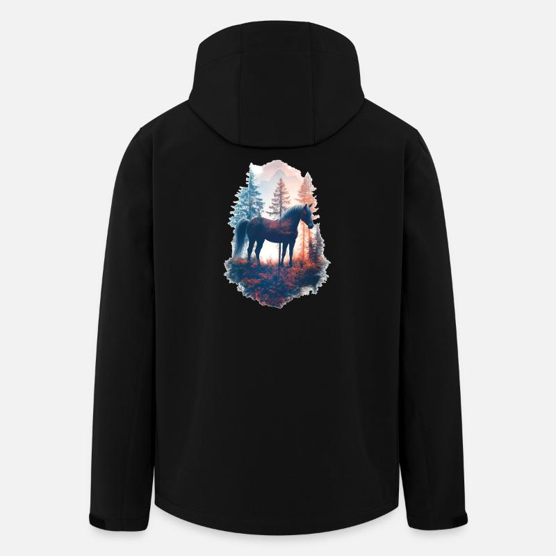 Cheval - Veste softshell homme en polyester recyclé Stanley/Stella - noir