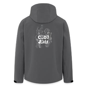 Graffiti Jazz Monkeys - Veste softshell homme en polyester recyclé Stanley/Stella - noir - Dos - AI Model Male 185 light (185cm)