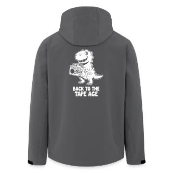 L’ère de la bande Dino Boombox - Veste softshell homme en polyester recyclé Stanley/Stella - noir - Dos - AI Model Male 185 light (185cm)
