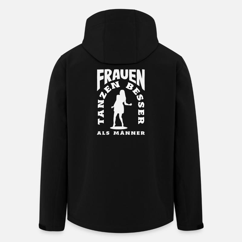 Tanzen - Recycelte Männer Softshell-Jacke von Stanley/Stella - Schwarz