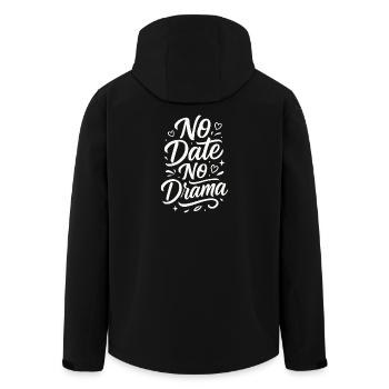 Pas de rendez-vous, pas de drame – Humour de la Saint-Valentin - Veste softshell homme en polyester recyclé Stanley/Stella - noir - Dos - AI Model Male 185 light (185cm)