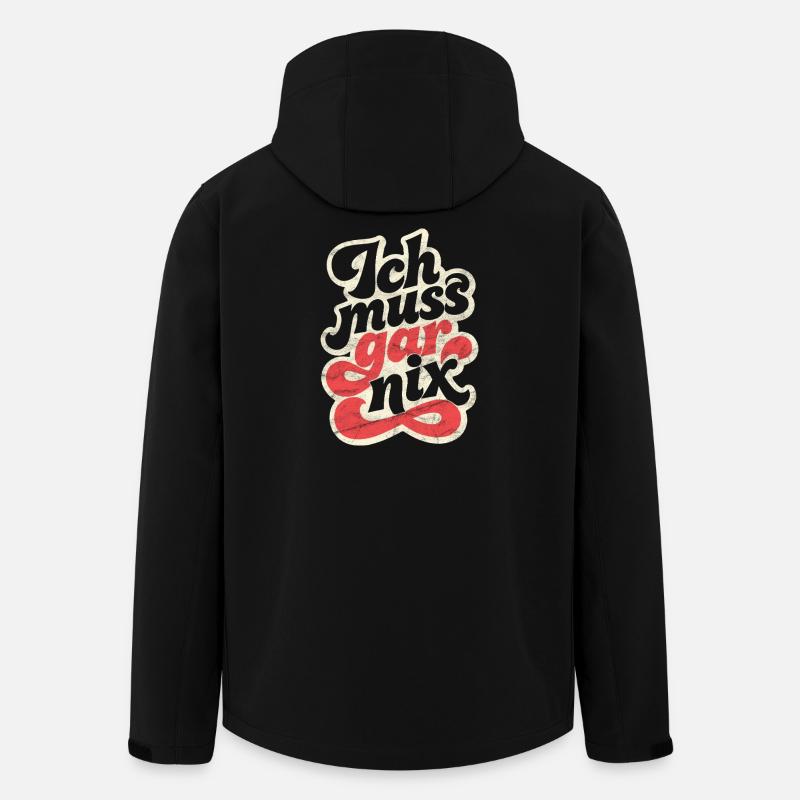 Je n’ai rien à dire - Veste softshell homme en polyester recyclé Stanley/Stella - noir