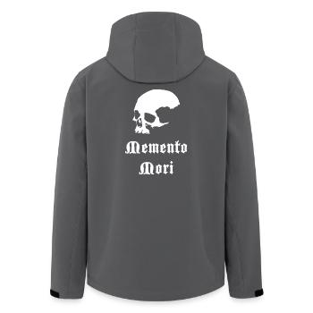Estampe gothique de crâne Memento Mori - Veste softshell homme en polyester recyclé Stanley/Stella - noir - Dos - AI Model Male 185 light (185cm)