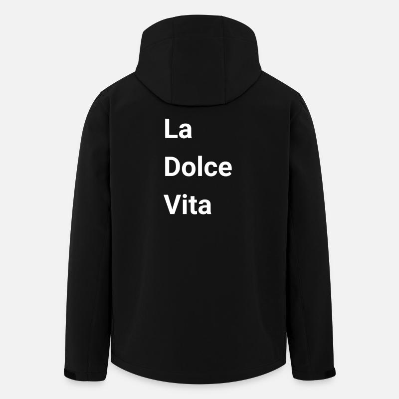 La Dolce Vita - Recycelte Männer Softshell-Jacke von Stanley/Stella - Schwarz