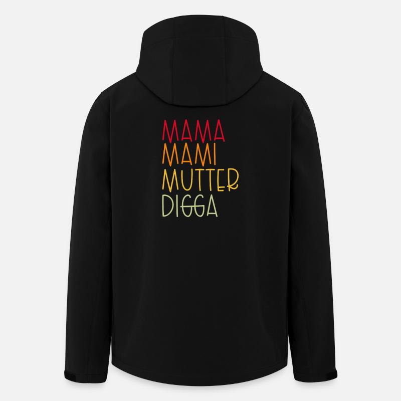 Maman Maman Maman Digga - Veste softshell homme en polyester recyclé Stanley/Stella - noir