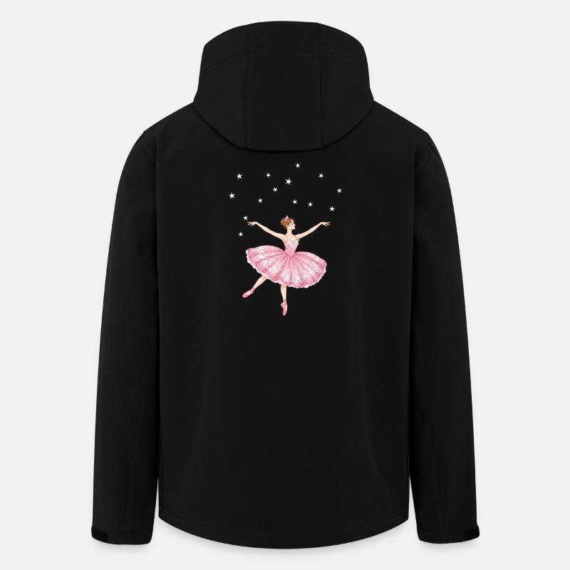 Ballet de la danse de princesse - Veste softshell homme en polyester recyclé Stanley/Stella - noir