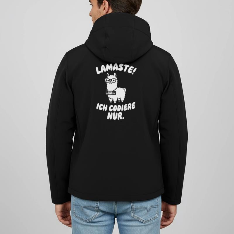 LamaSte: I only code Men’s Recycled Softshell Jacket by Stanley/Stella