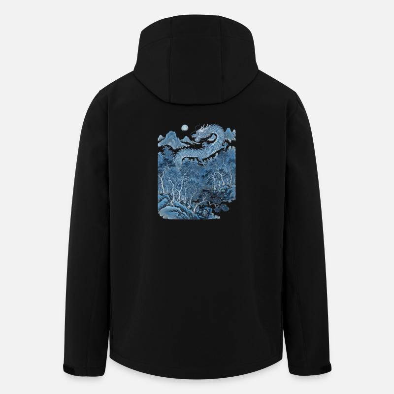 Chinesischer Drache  - Recycelte Männer Softshell-Jacke von Stanley/Stella - Schwarz