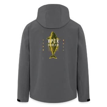 Apexangler - Men’s Recycled Softshell Jacket by Stanley/Stella - black - Back - AI Model Male 185 light (185cm)