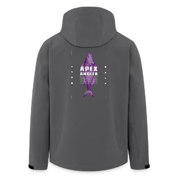 ApexAngler - Men’s Recycled Softshell Jacket by Stanley/Stella - black - Back - AI Model Male 185 light (185cm)
