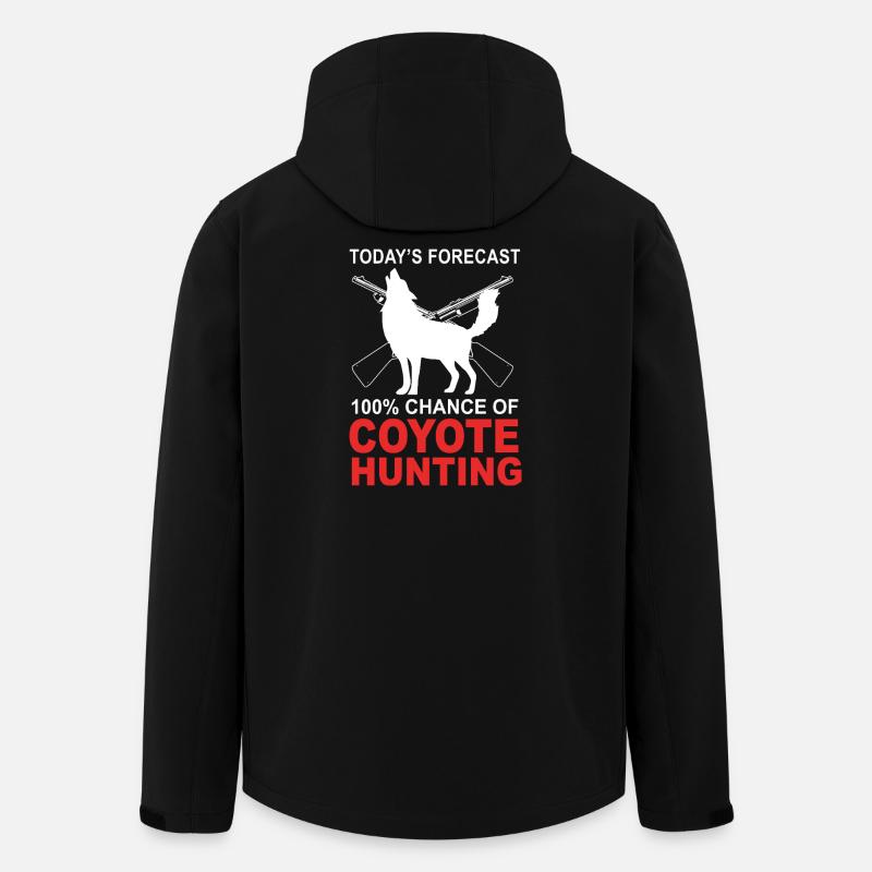 Chasseur de coyote - Veste softshell homme en polyester recyclé Stanley/Stella - noir