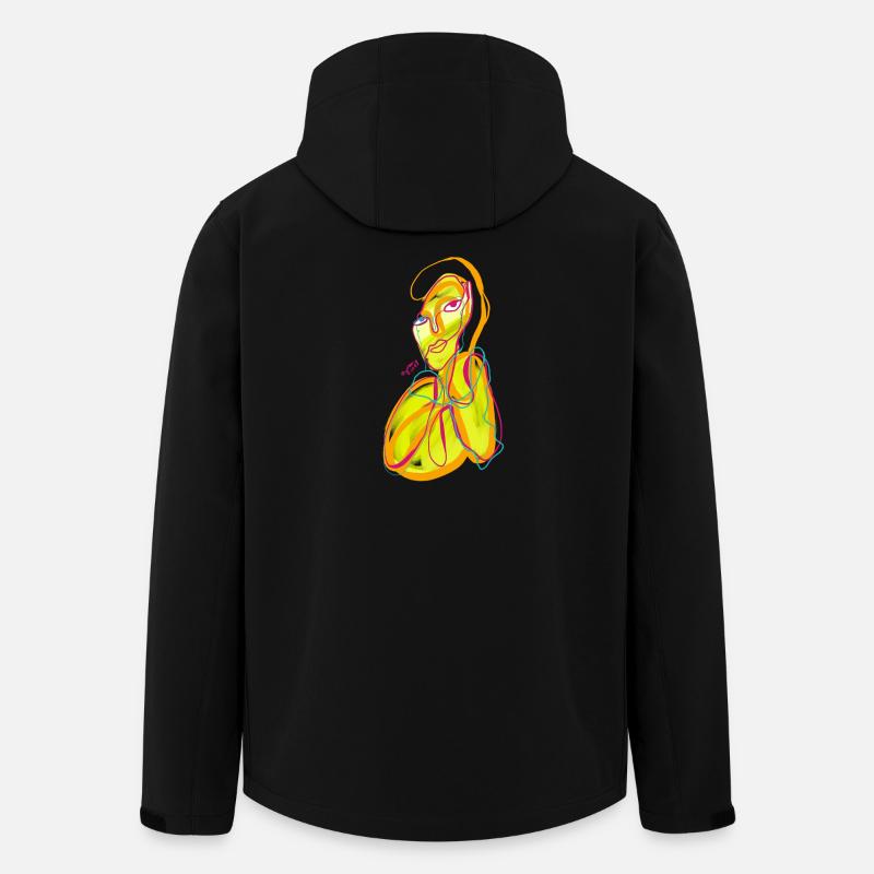Bogos gelb - Recycelte Männer Softshell-Jacke von Stanley/Stella - Schwarz
