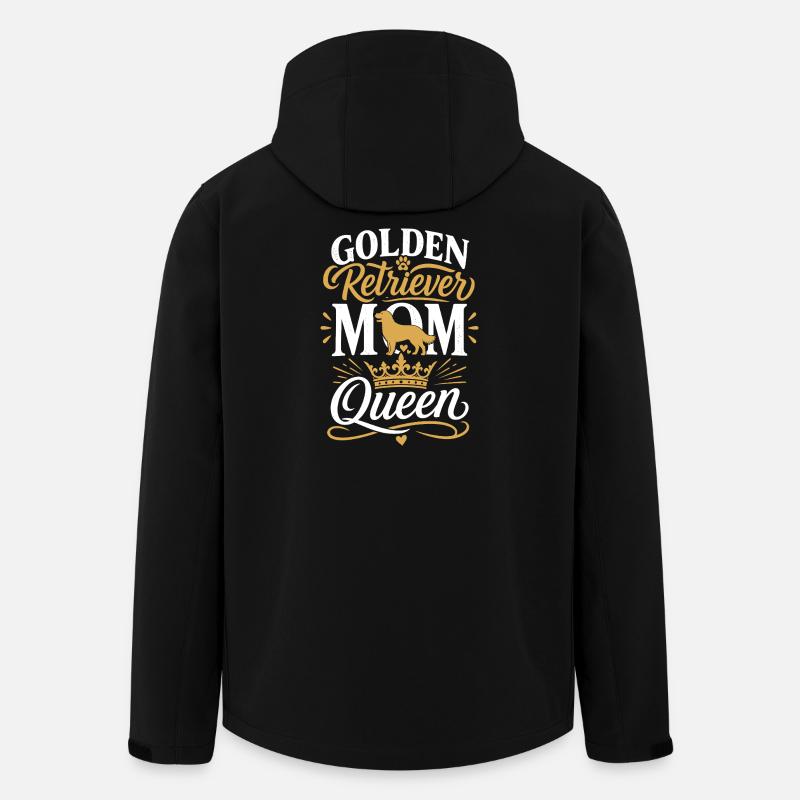 Golden Retriever Mom Queen - Men’s Recycled Softshell Jacket by Stanley/Stella - black