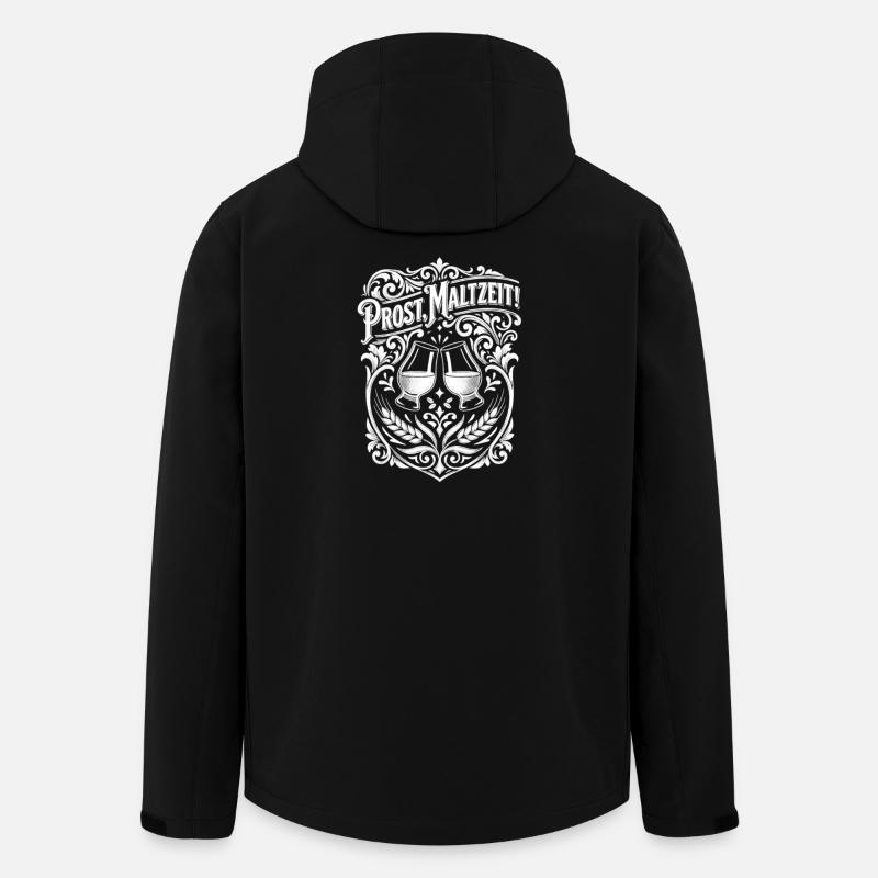 Whisky Wortspiel Maltzeit - Recycelte Männer Softshell-Jacke von Stanley/Stella - Schwarz