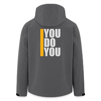 You Do You Lustig Selbstbewusstsein Freiheit Logo - Recycelte Männer Softshell-Jacke von Stanley/Stella - Anthrazit - Hinten - AI Model Male 185 light (185cm)