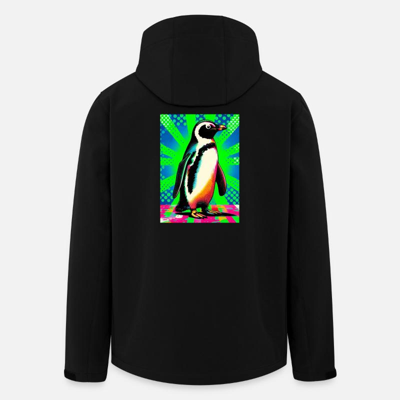 penguin - Men’s Recycled Softshell Jacket by Stanley/Stella - black