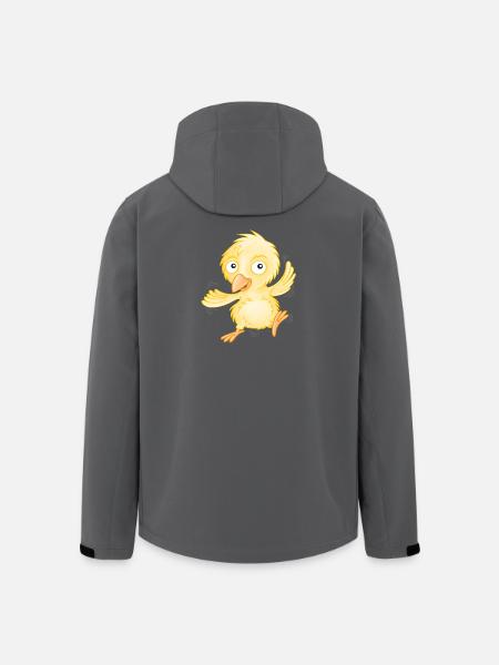 fröhliches Küken - Recycelte Männer Softshell-Jacke von Stanley/Stella - Schwarz