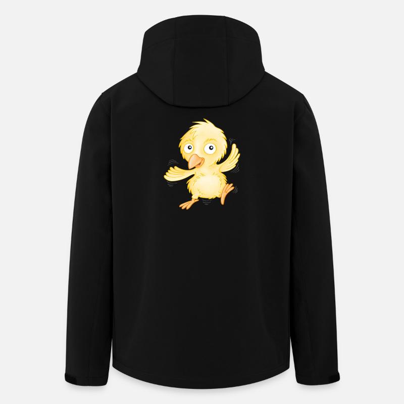 fröhliches Küken - Recycelte Männer Softshell-Jacke von Stanley/Stella - Schwarz