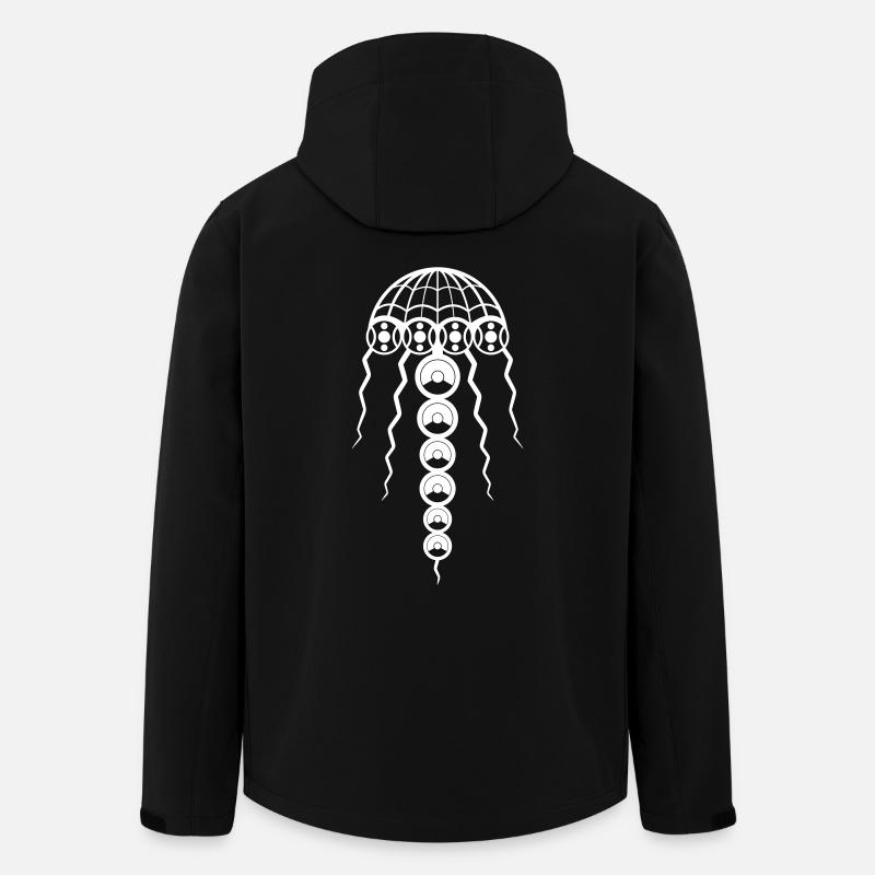 001 jellyfish 23 - Men’s Recycled Softshell Jacket by Stanley/Stella - black