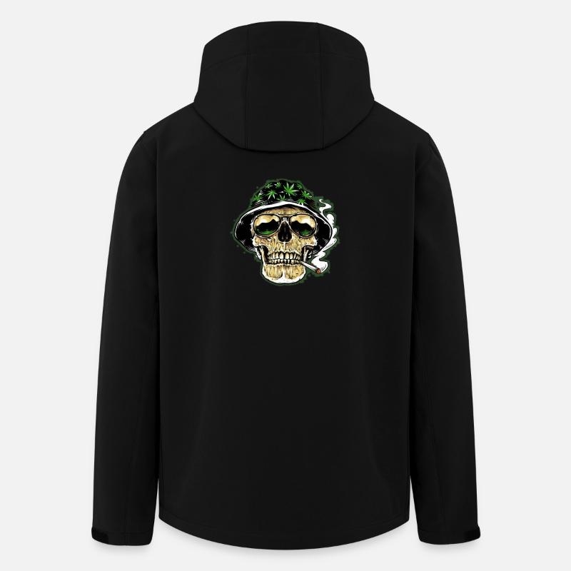 Kiff Skull - Recycelte Männer Softshell-Jacke von Stanley/Stella - Schwarz