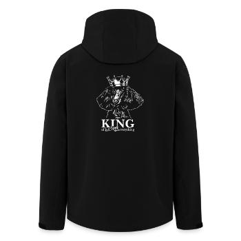 Poodle King Dog Saying Big Poodle King Poodle Dogs - Men’s Recycled Softshell Jacket by Stanley/Stella - black - Back - AI Model Male 185 light (185cm)