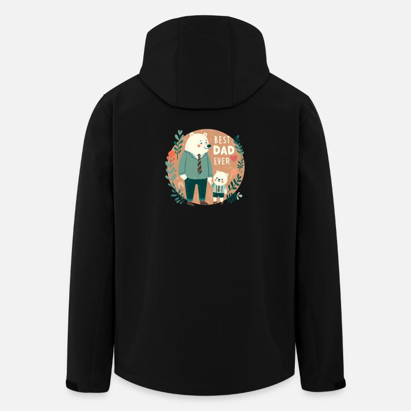Best Dad Ever. Father's Day - Men’s Recycled Softshell Jacket by Stanley/Stella - black