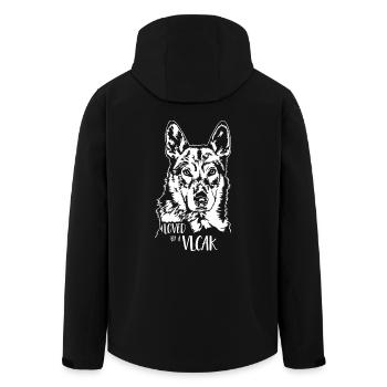 Loved by a Vlcak Hundespruch Wolfhunde Wilsigns - Recycelte Männer Softshell-Jacke von Stanley/Stella - Schwarz - Hinten - AI Model Male 185 light (185cm)