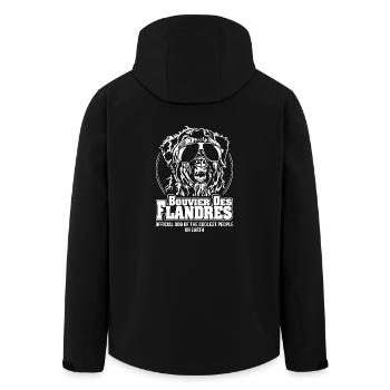 BOUVIER DES FLANDRES coolest people Hund Wilsigns - Recycelte Männer Softshell-Jacke von Stanley/Stella - Schwarz - Hinten - AI Model Male 185 light (185cm)