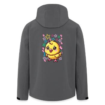 années 80 90s Chick Kids Enfant - Veste softshell homme en polyester recyclé Stanley/Stella - noir - Dos - AI Model Male 185 light (185cm)