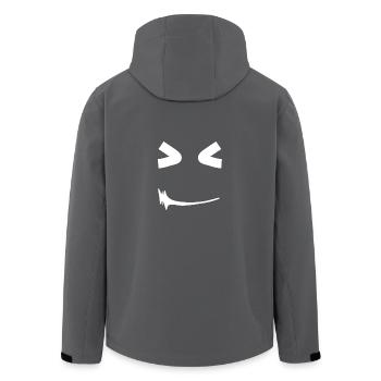Smiley - Cadeaux - Drôle - adolescents - Hipster - Veste softshell homme en polyester recyclé Stanley/Stella - noir - Dos - AI Model Male 185 light (185cm)