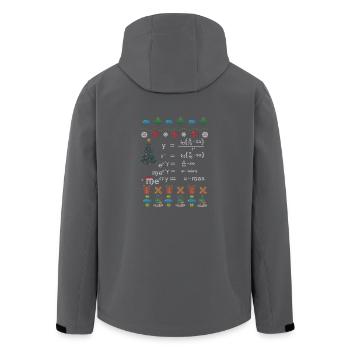 Mathematiker Geschenk Weihnachten Formel Nerd - Recycelte Männer Softshell-Jacke von Stanley/Stella - Schwarz - Hinten - AI Model Male 185 light (185cm)