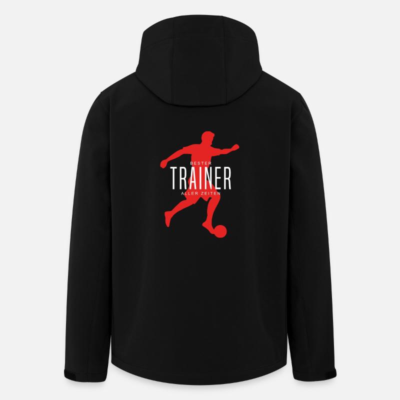 Bester Trainer aller Zeiten Fußball Trainer Shirt - Recycelte Männer Softshell-Jacke von Stanley/Stella - Schwarz