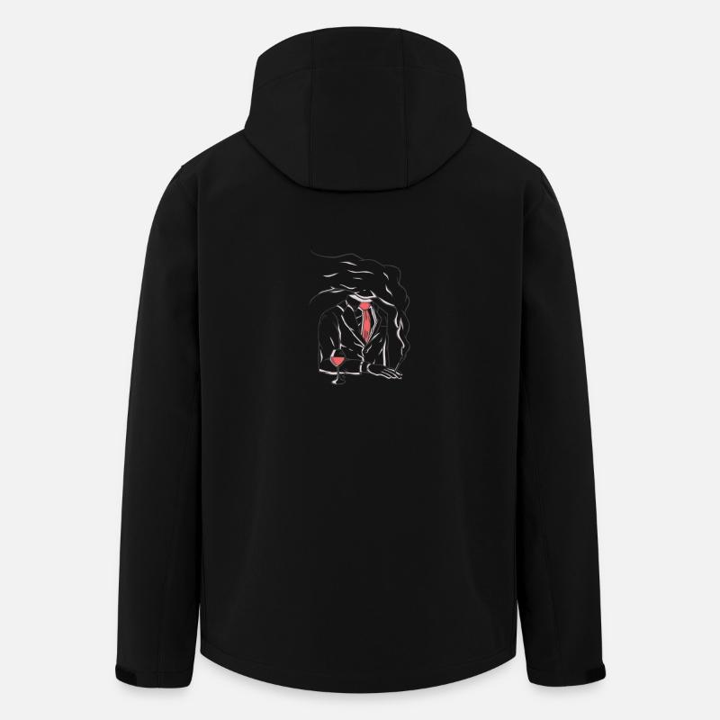 odissé - Design-1 - Recycelte Männer Softshell-Jacke von Stanley/Stella - Schwarz