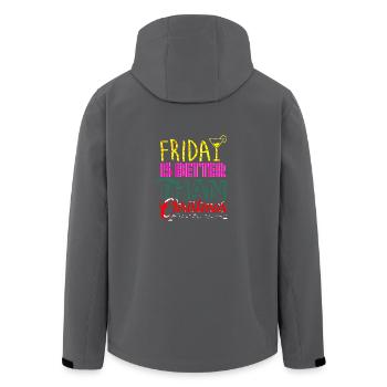 Friday shirt - Men’s Recycled Softshell Jacket by Stanley/Stella - black - Back - AI Model Male 185 light (185cm)