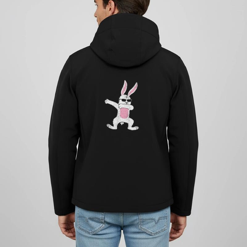 Dabbing Easter Bunny Easter Gift Gift Idea Men’s Recycled Softshell Jacket by Stanley/Stella