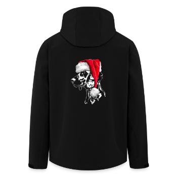 Santa HANOVERIAN SWEAT DOG Dogs Wilsigns - Men’s Recycled Softshell Jacket by Stanley/Stella - black - Back - AI Model Male 185 light (185cm)