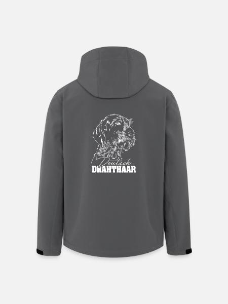 DEUTSCH DRAHTHAAR Wilsigns Jagdhund Hund Geschenke - Recycelte Männer Softshell-Jacke von Stanley/Stella - Schwarz